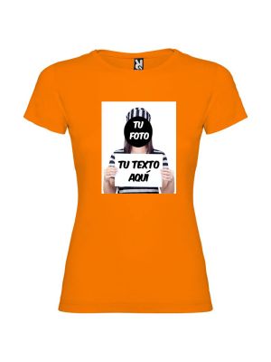 Camisetas despedida mujer para fiestas de despedida con diseÃ±o de fugitiva 100% algodÃ³n para personalizar vista 1