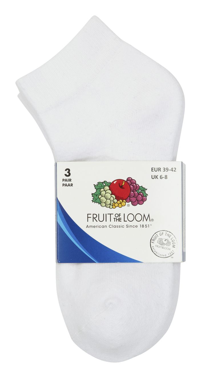Underwear fruit of the loom calcetines quarter para personalizar vista 1