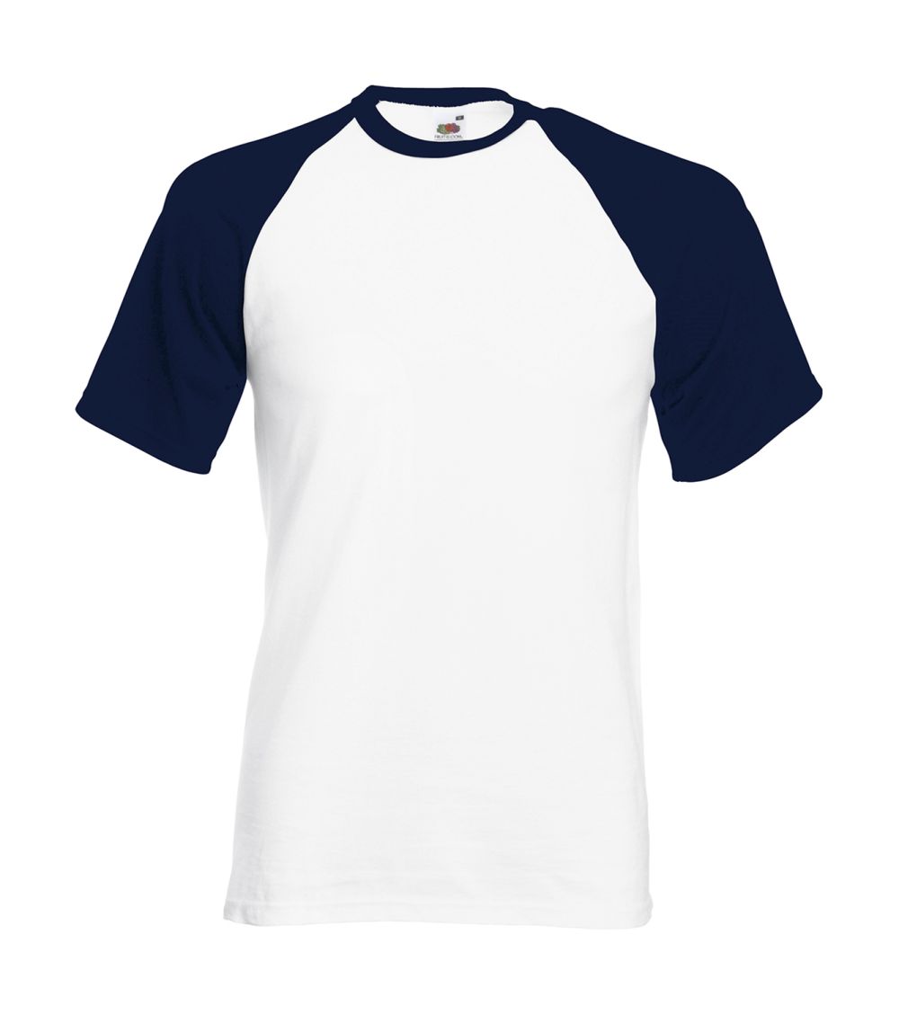 Camisetas manga corta fruit of the loom baseball con publicidad vista 1