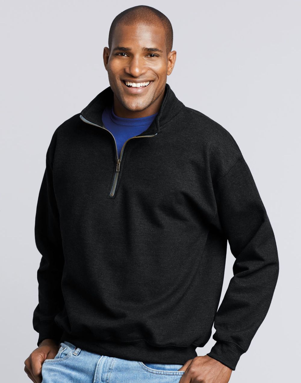 Sudaderas cremallera gildan cremallera 14 vintage con impresión vista 1