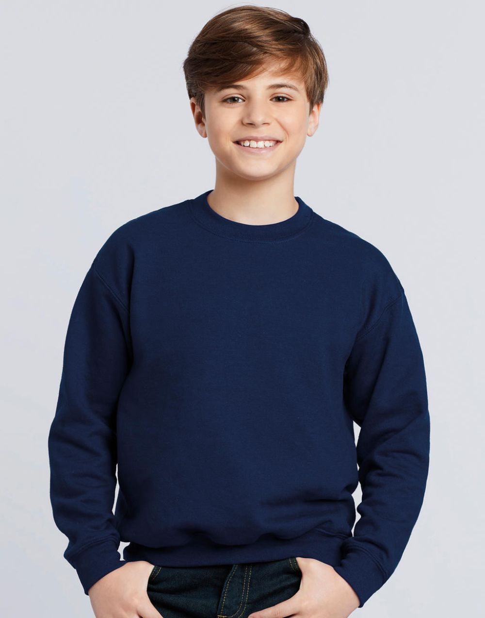 Sudaderas básicas gildan 5050 manga montada niño para personalizar vista 1