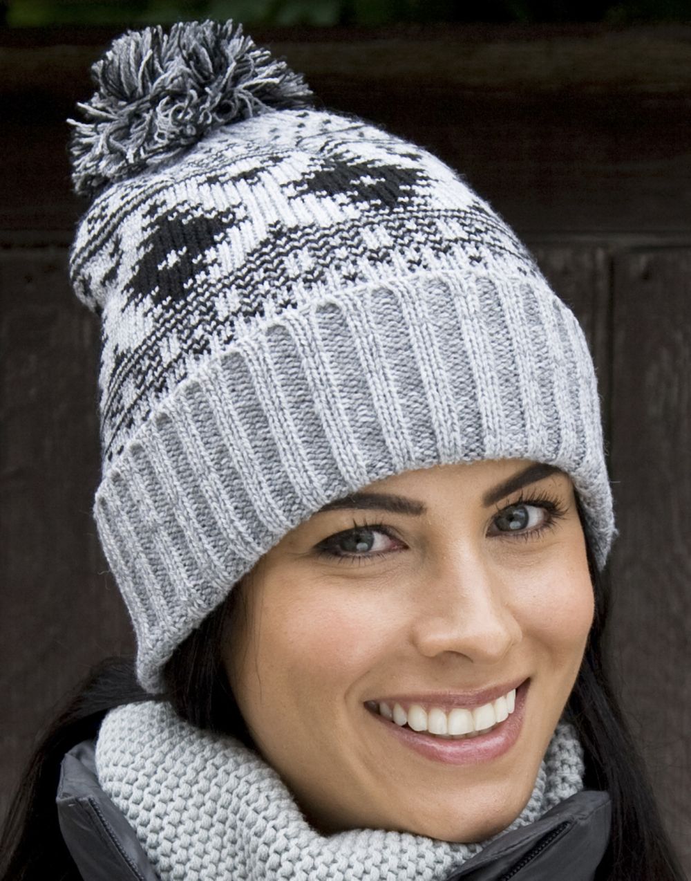 Gorros invierno result fair isle deluxe con logo vista 1