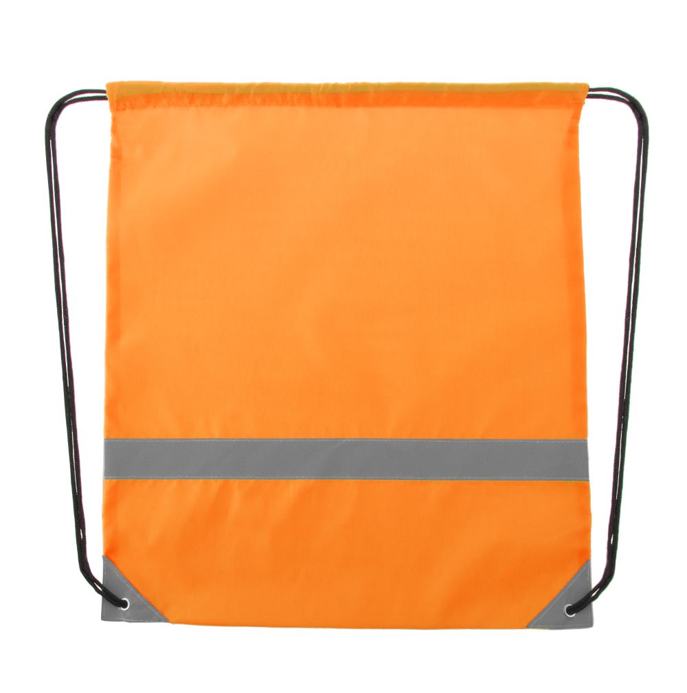 Mochilas cuerdas petate lemap de poliéster con publicidad vista 1