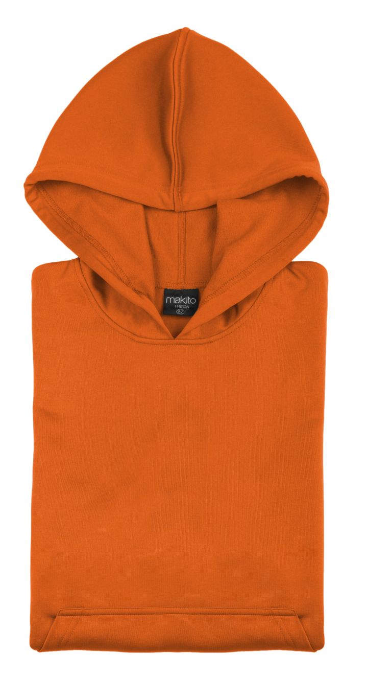 Sudaderas técnicas theon niño de poliéster con publicidad vista 1