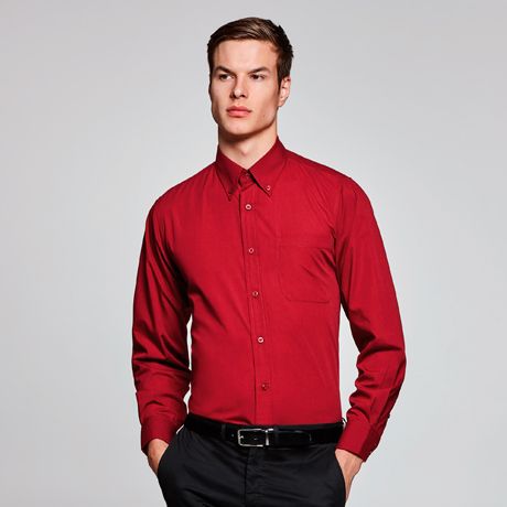 Camisas manga larga roly aifos ls de poliéster con logo vista 1