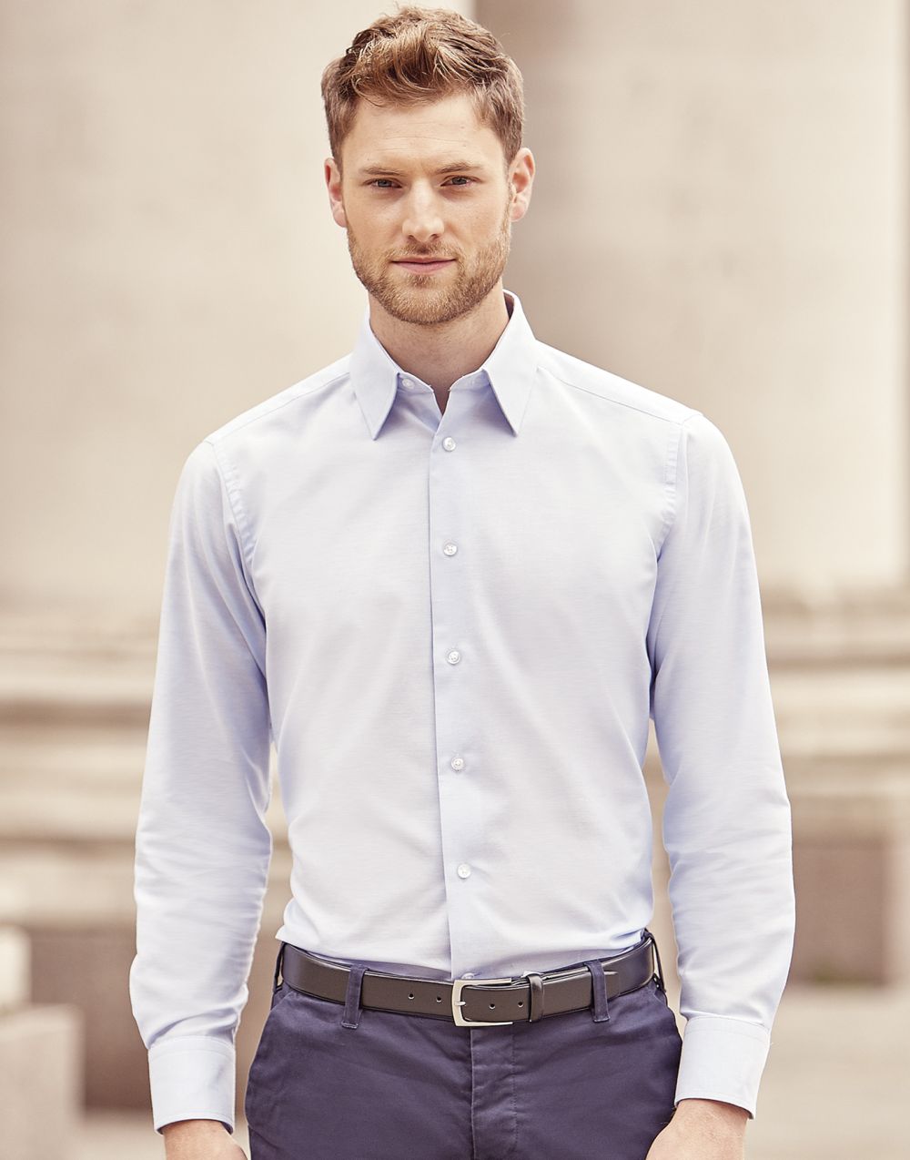 Camisas manga larga russell oxford de manga larga hombre vista 6