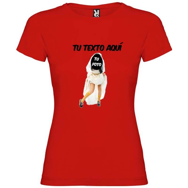 camiseta novia con zapatillas de despedida con foto troquelada vista 1