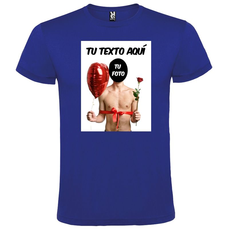 Camisetas despedida hombre para despedidas con diseÃ±o de globo y flor 100% algodÃ³n para personalizar vista 1