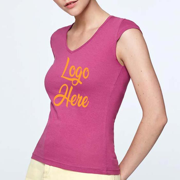 Camisetas manga corta roly martinica mujer de 100% algodón para personalizar vista 2