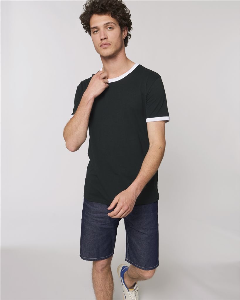Camisetas manga corta stanley stella ringer ecológico con publicidad vista 1