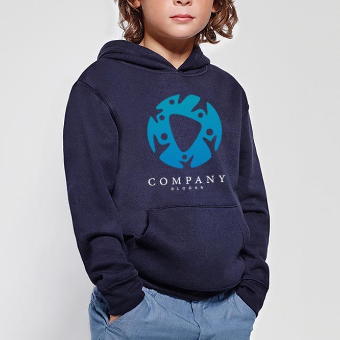 Sudaderas capucha roly capucha niño de algodon con logo vista 1