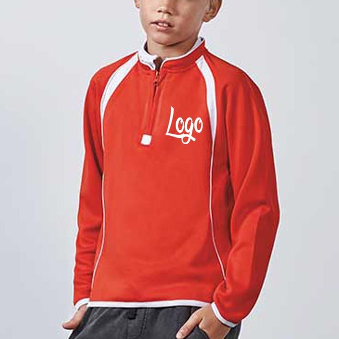 Sudaderas técnicas roly seul niño de algodon con logo vista 1