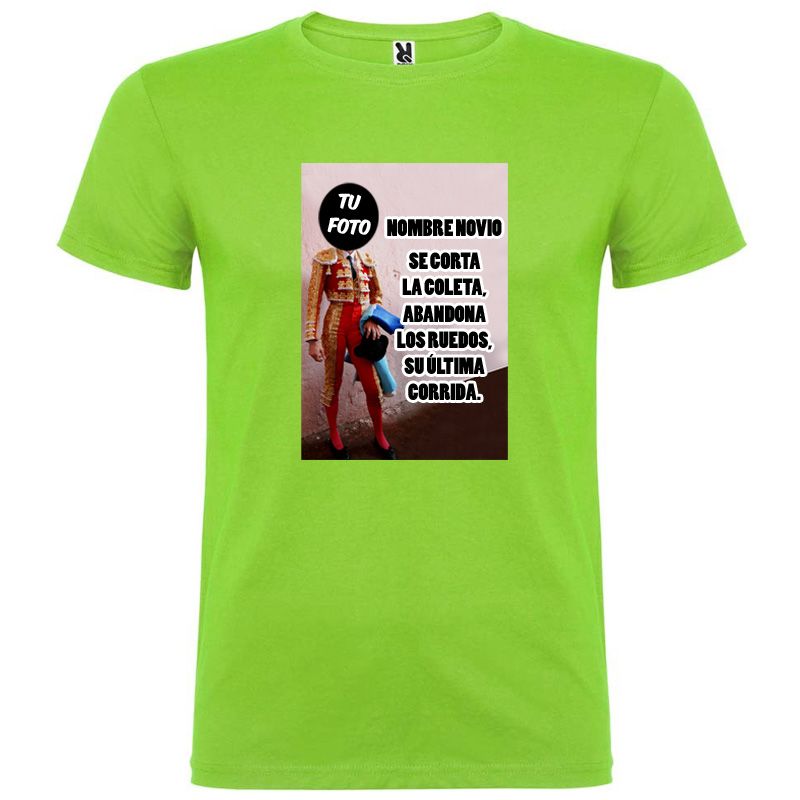 Camisetas despedida hombre de manga corta torero 100% algodÃ³n vista 1