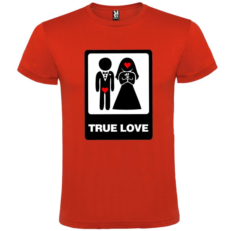 Camisetas despedida hombre de despedidas unisex con dibujo true love 100% algodÃ³n para personalizar vista 1