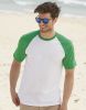 Camisetas manga corta fruit of the loom baseball con publicidad vista 2
