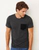 Camisetas manga corta bella con bolsillo hombre para personalizar vista 2