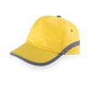 Gorras serigrafiadas tarea de 100% algodón amarillo vista 1