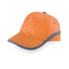 Gorras serigrafiadas tarea de 100% algodón naranja vista 1