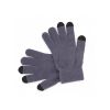 Guantes invierno actium de acrílico gris con publicidad vista 1