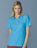 Polos manga corta gildan doble piqué softstyle® mujer con logo vista 1