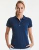 Polos manga corta russell stretch mujer con publicidad vista 1