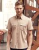 Camisas manga corta russell manga doblada con bolsillos hombre con impresión vista 2