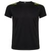 Camisetas técnicas roly sepang de poliéster negro vista 1