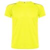 Camisetas técnicas roly sepang de poliéster amarillo fluor vista 1