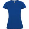 Camisetas técnicas roly montecarlo mujer de poliéster royal con logo vista 1