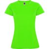 Camisetas técnicas roly montecarlo mujer de poliéster lima con logo vista 1