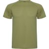 Camisetas técnicas roly montecarlo de poliéster militar con logo vista 1