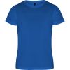 Camisetas técnicas roly camimera de poliéster royal con logo vista 1