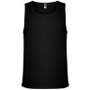 Camisetas técnicas roly interlagos de poliéster negro con impresión vista 1