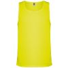 Camisetas técnicas roly interlagos de poliéster amarillo fluor con impresión vista 1