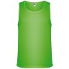 Camisetas técnicas roly interlagos de poliéster verde fluor con impresión vista 1