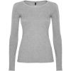 Camisetas manga larga roly extreme mujer de 100% algodón gris vigoré con impresión vista 1