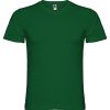 Camisetas manga corta roly samoyedo de 100% algodón verde botella con publicidad vista 1