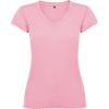 Camisetas manga corta roly victoria mujer de 100% algodón rosa claro con publicidad vista 1