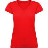 Camisetas manga corta roly victoria mujer de 100% algodón rojo con publicidad vista 1