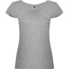 Camisetas manga corta roly guadalupe mujer de 100% algodón gris vigoré con logo vista 1