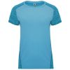 Camisetas técnicas roly zolder mujer de poliéster turquesa vista 1