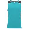 Camisetas técnicas roly misano de poliéster turquesa vista 1