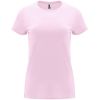 Camisetas manga corta roly capri mujer de 100% algodón rosa claro con logo vista 1