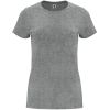 Camisetas manga corta roly capri mujer de 100% algodón gris vigoré con logo vista 1