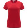 Camisetas manga corta roly capri mujer de 100% algodón rojo con logo vista 1