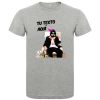 Camisetas despedida hombre para fiestas con diseño de borracho sin fondo 100% algodón gris vigoré con impresión vista 1