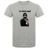 Camisetas despedida hombre despedida agente secreto 100% algodón gris vigoré con impresión vista 1
