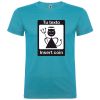 Camisetas despedida hombre diseño insert coin 100% algodón turquesa para personalizar vista 1