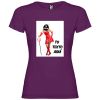 Camisetas despedida mujer de despedida para mujer estampación de diablesa 100% algodón púrpura vista 1
