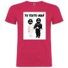 Camisetas despedida hombre de despedida en manga corta con diseño de novios bebes 100% algodón roseton con impresión vista 1